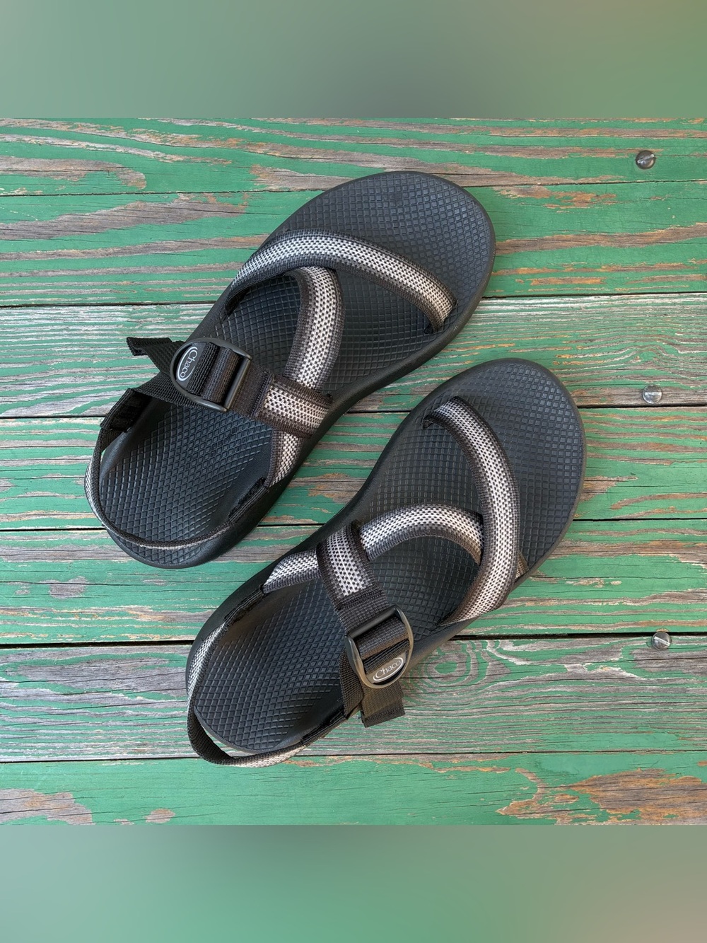 Chaco Z1 Classic Unaweep Sandal Split Gray Hiking Mens Sz 10